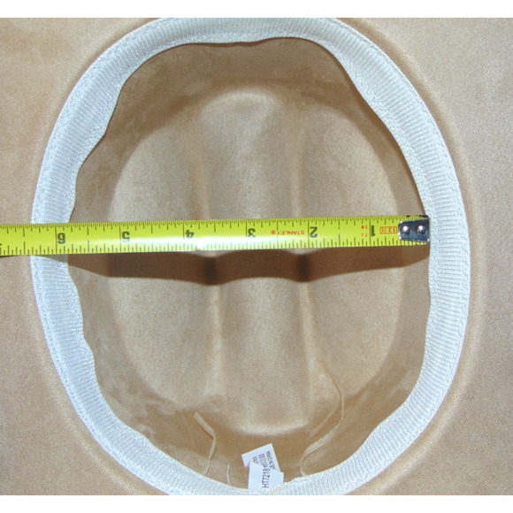 Illuma Womens Western Cowboy Hat Tan Buckskin Silver Concho Stone Band OS NWT